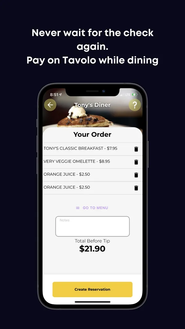 Tavolo App Store screenshot 3
